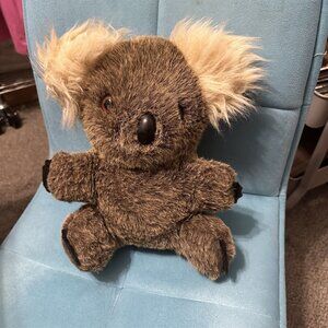 Vintage Toyland Koala Bear Plush 11" Made In Israel Furry Stuffed Toy
